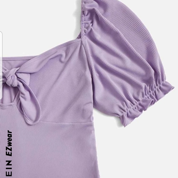 Plus Body Suit Puff Sleeve - Picture 4 of 5